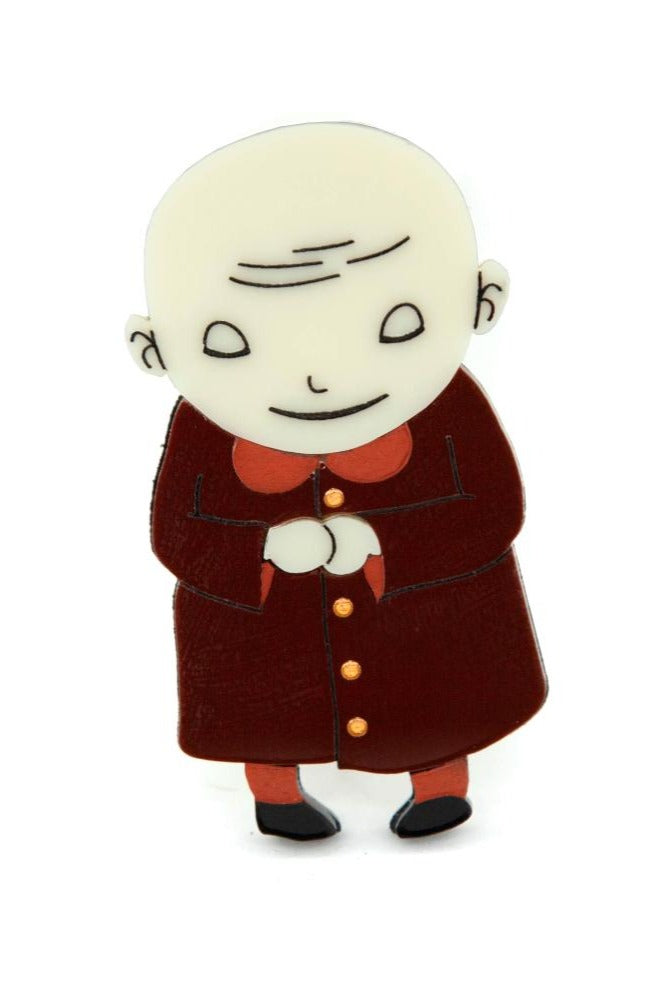 Addams Family Uncle Fester Brooch *by Daisy Jean Florals