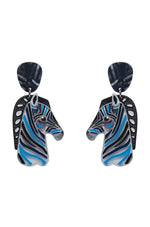 The Zealous Zebra Drop Earrings by Erstwilder