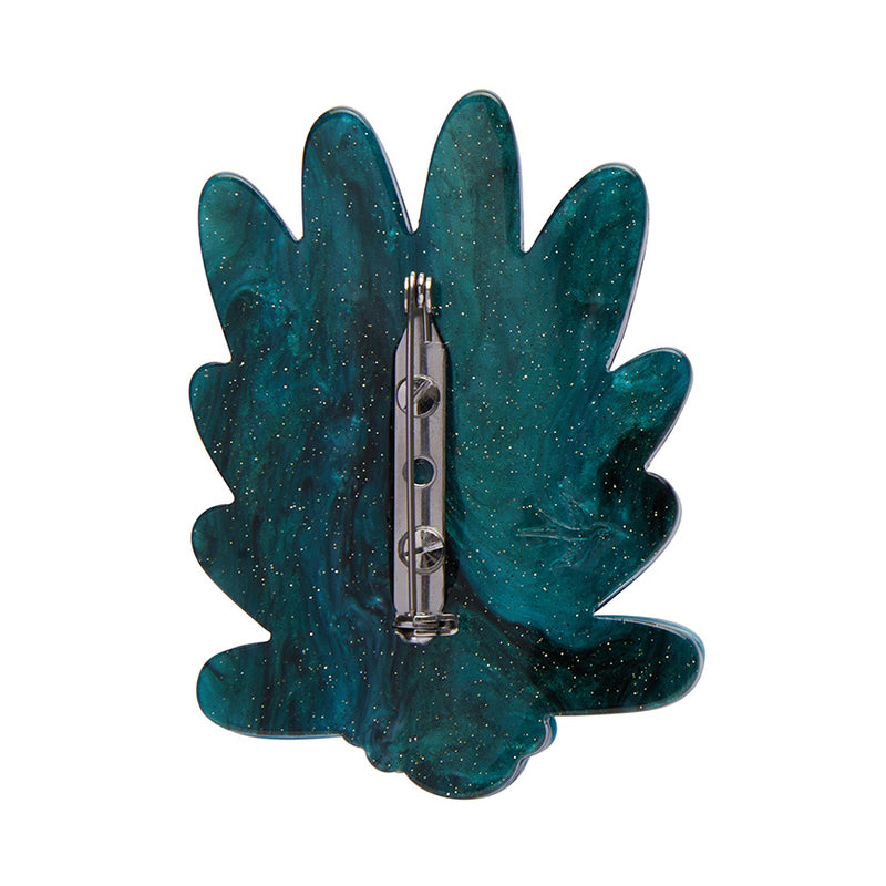 The Picturesque Peacock Brooch by Erstwilder