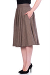 Brown Tweed Sophie Skirt by Timeless London