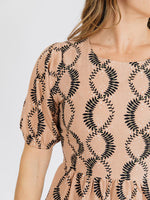Blush Vine Twist Sydney Midi Dress by Mata Traders