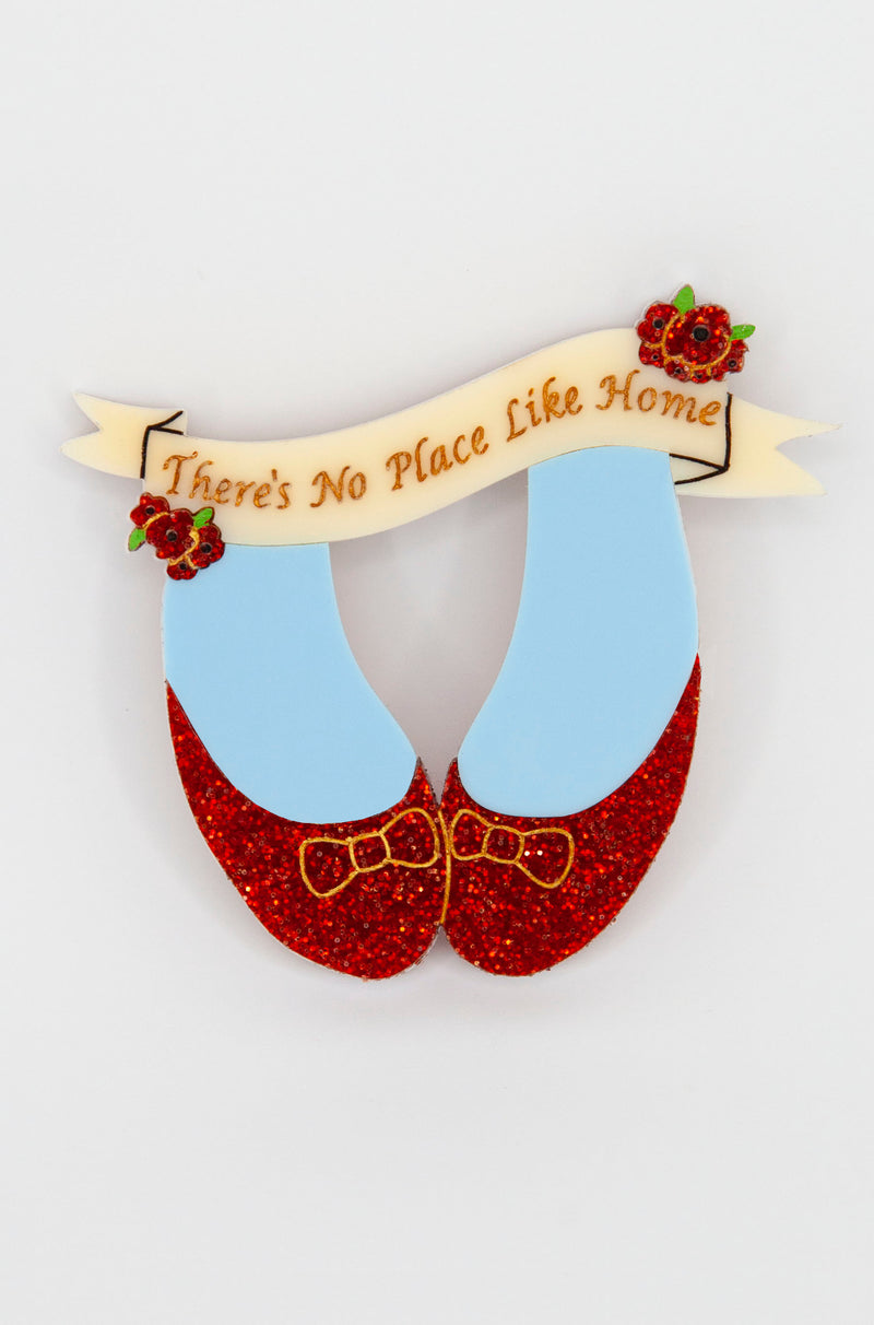 Wizard of Oz There's No Place Like Home Brooch by Daisy Jean Florals