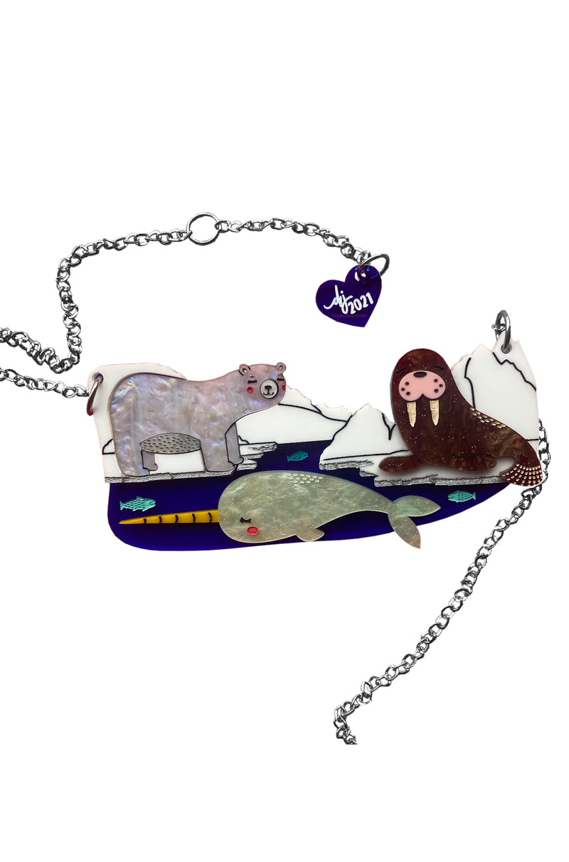 Out on the Ice Nancy Necklace by Daisy Jean Florals