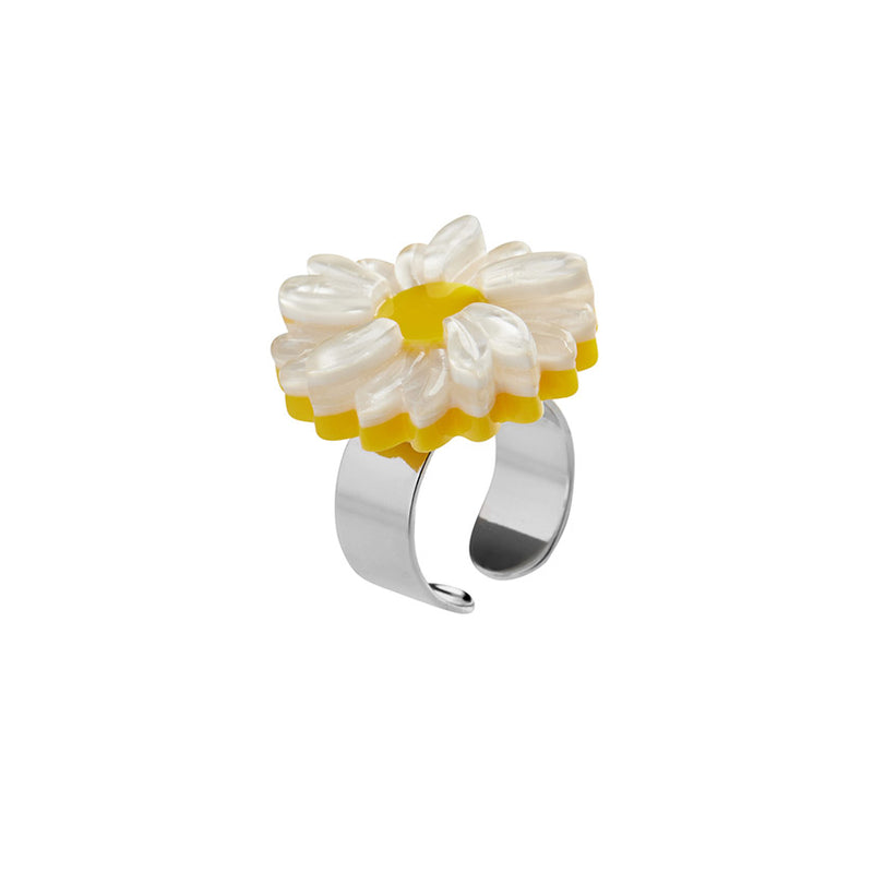 She Loves Me Daisy Statement Ring by Erstwilder