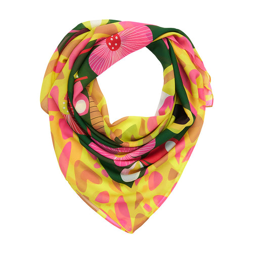 The Genteel Giraffe Large Square Scarf by Erstwilder