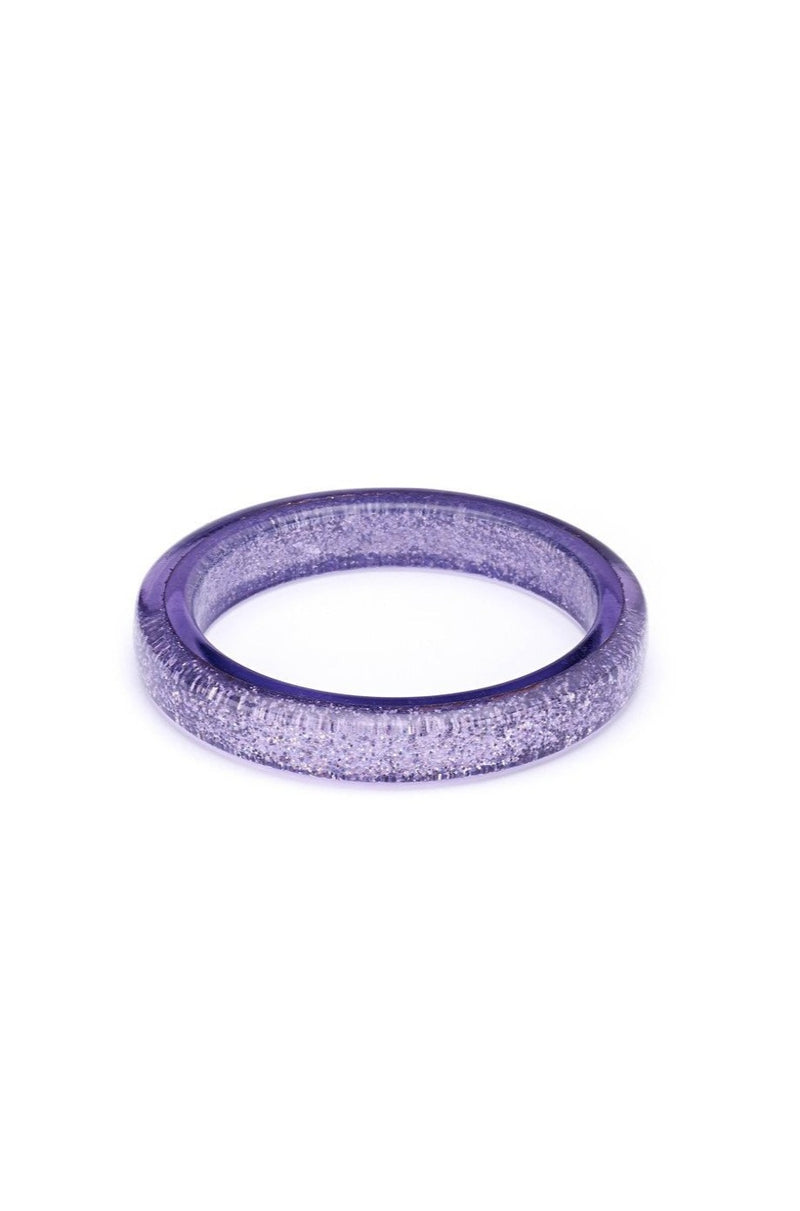 New Lilac Glitter Bangle Bracelet by Splendette