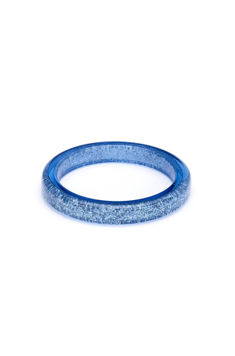 New Powder Blue Glitter Bangle Bracelet by Splendette