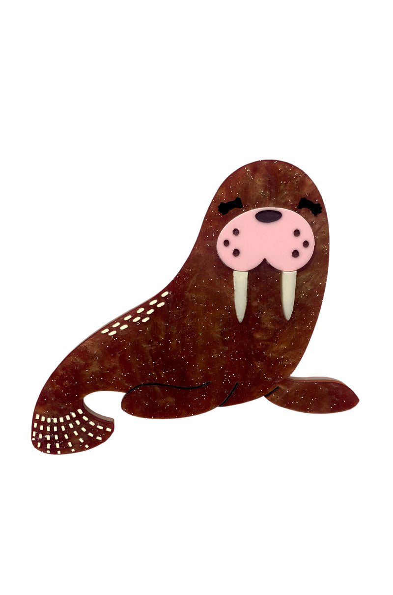 William the Walrus Brooch by Daisy Jean Florals