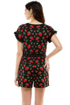 Final Sale Strawberry Knit Romper by Saint Geraldine