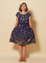 Navy Cornfield Beatrice Dress by Palava