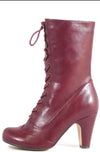 Burgundy Claire Lace-Up Boots by Chelsea Crew