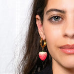 Berry Juicy Drop Earrings by Peter and June