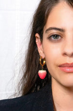 Berry Juicy Drop Earrings by Peter and June