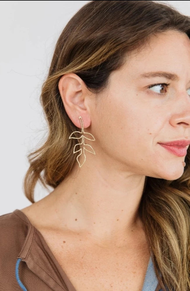Fauna Wire Earrings by Mata Traders