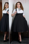 Jumper Circle Skirt in Black by Tatyana