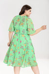 Final Sale Mint Adelina Flutter Sleeve Dress by Hell Bunny