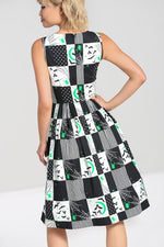 Spider Patchwork 50's Dress by Hell Bunny