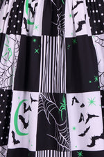 Spider Patchwork 50's Skirt by Hell Bunny
