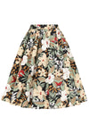 Tropical Leaf Adelaida 50's Skirt by Hell Bunny