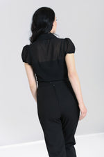 Black Taffy Blouse by Hell Bunny