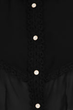 Black Taffy Blouse by Hell Bunny