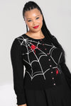 Final Sale In a Web Cardigan by Hell Bunny