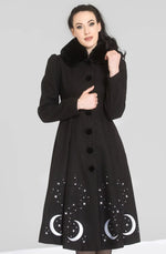 Interstellar Coat in Black by Hell Bunny