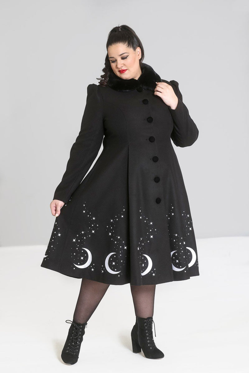 Interstellar Coat in Black by Hell Bunny