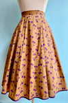 Bronze and Purple Cherry Full Skirt by Tulip B.