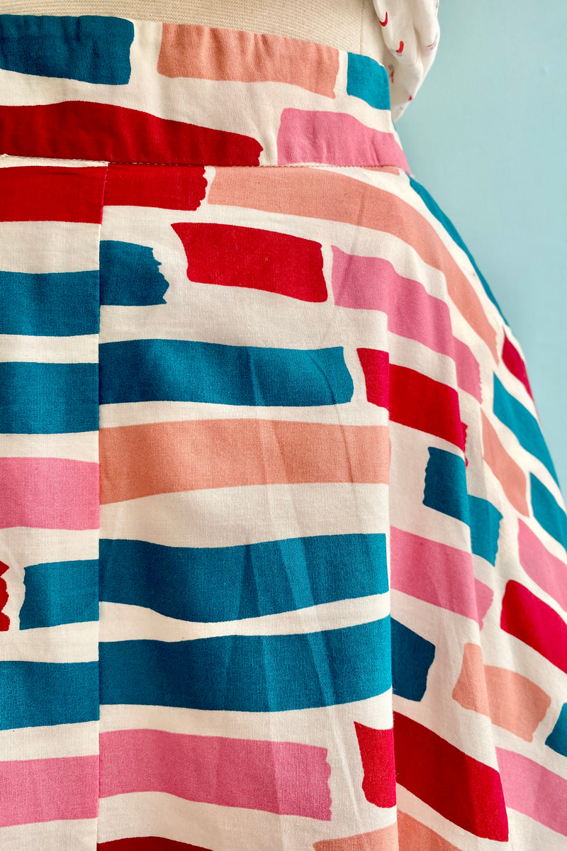 Painted Stripe Sandy Skirt by Emily and Fin