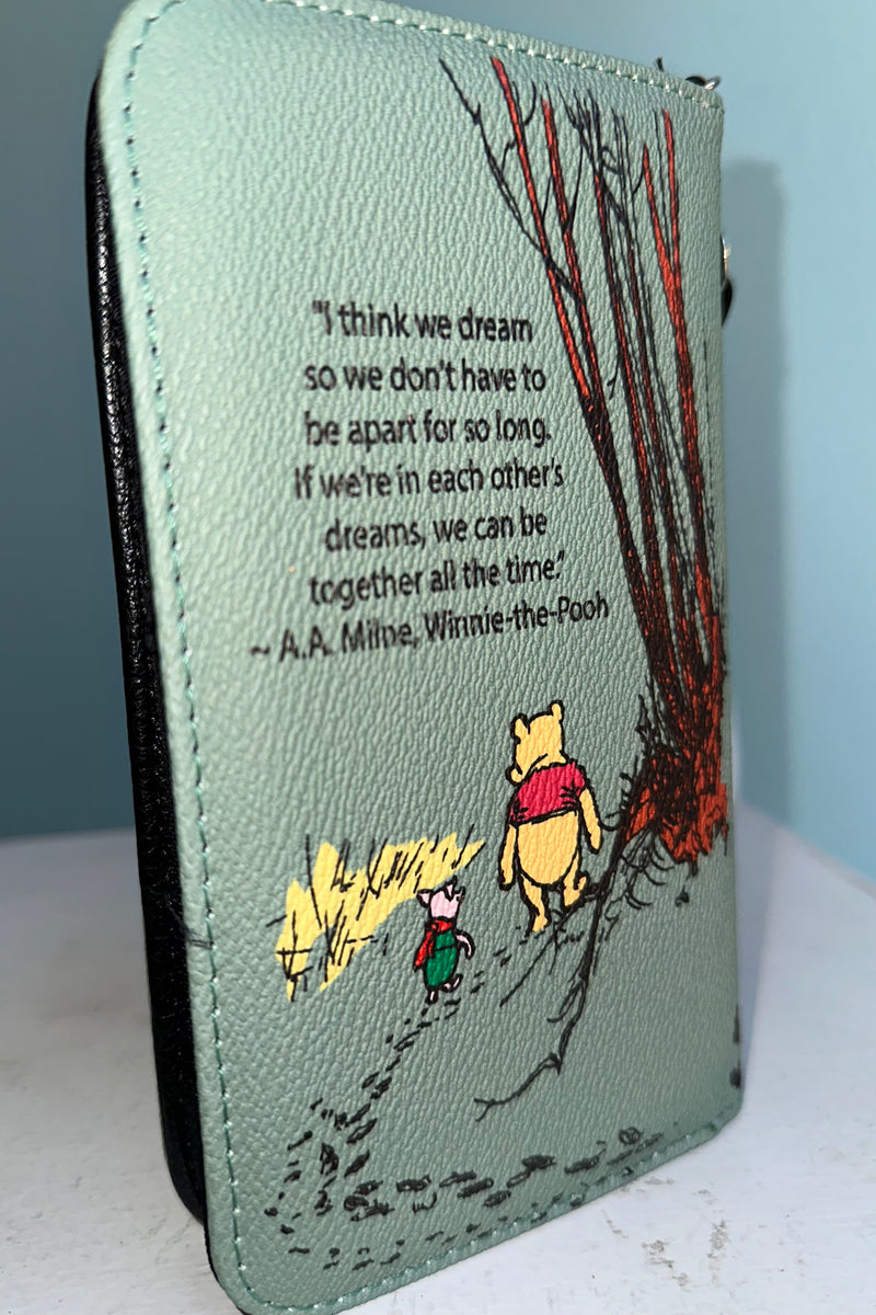 Green Winnie the Pooh Book Wallet