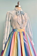 Halo Pastel Rainbow Ombre 50's Skirt by Hell Bunny