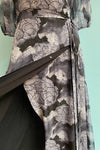 Grey Floral Winona Maxi Dress by Katakomb