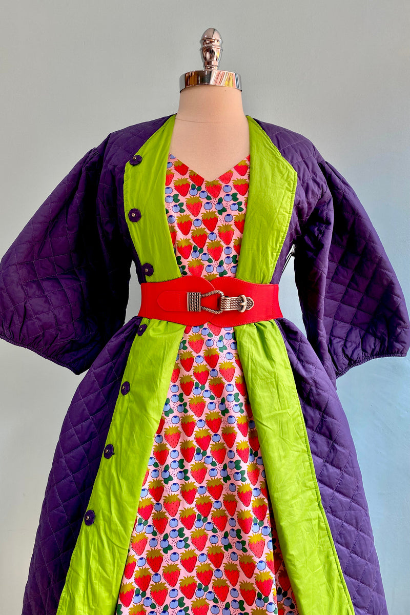Navy and Green Corkill Reversible Jacket by Saint Geraldine