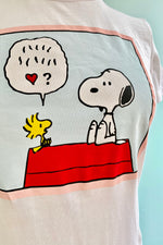 Love Talk Peanuts Fitted T-Shirt Top by Unique Vintage