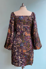 Olive Paisley Dolce Mini Dress by Traffic People