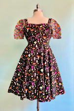 Mushroom Fold-Over Dress by Eva Rose