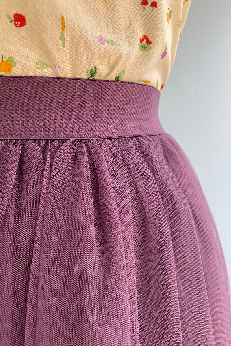 Lavender Mesh Tulle Skirt