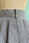 Navy Gingham Circle Skirt by Heart of Haute