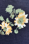 Black and Yellow Floral One Shoulder Dress