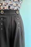 Black Murphy Culotte Pants by Hell Bunny
