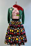 Final Sale Snoopy Candy Canes Fitted Charlie Brown T-Shirt Top by Unique Vintage