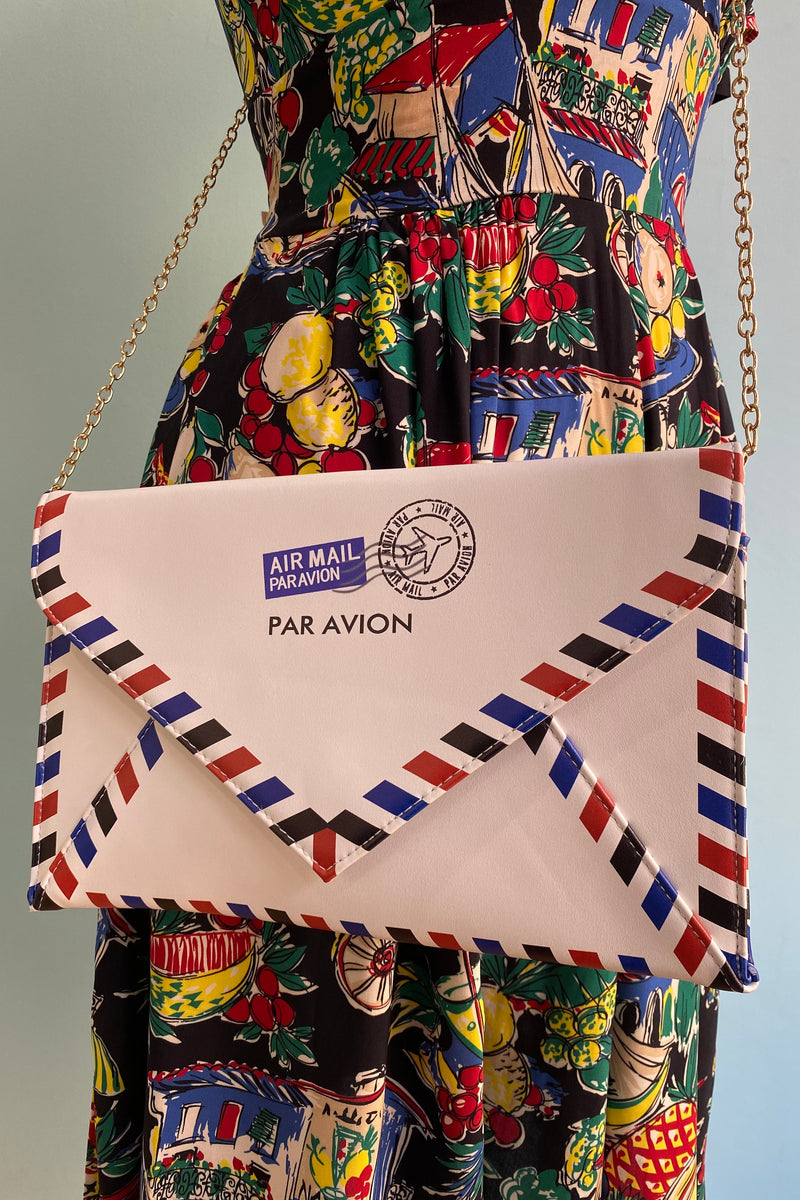 Air Mail Envelope Cross-body Clutch