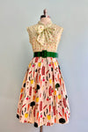 Veggie and Worms Bow Top by Retrolicious