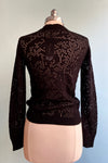 Black Lace Knit Blythe Sweater by Voodoo Vixen