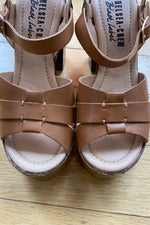 Tan Hollie Platform Sandal by Chelsea Crew
