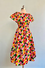 Paint Splat Ruffle Neck Dress by Love Your Look