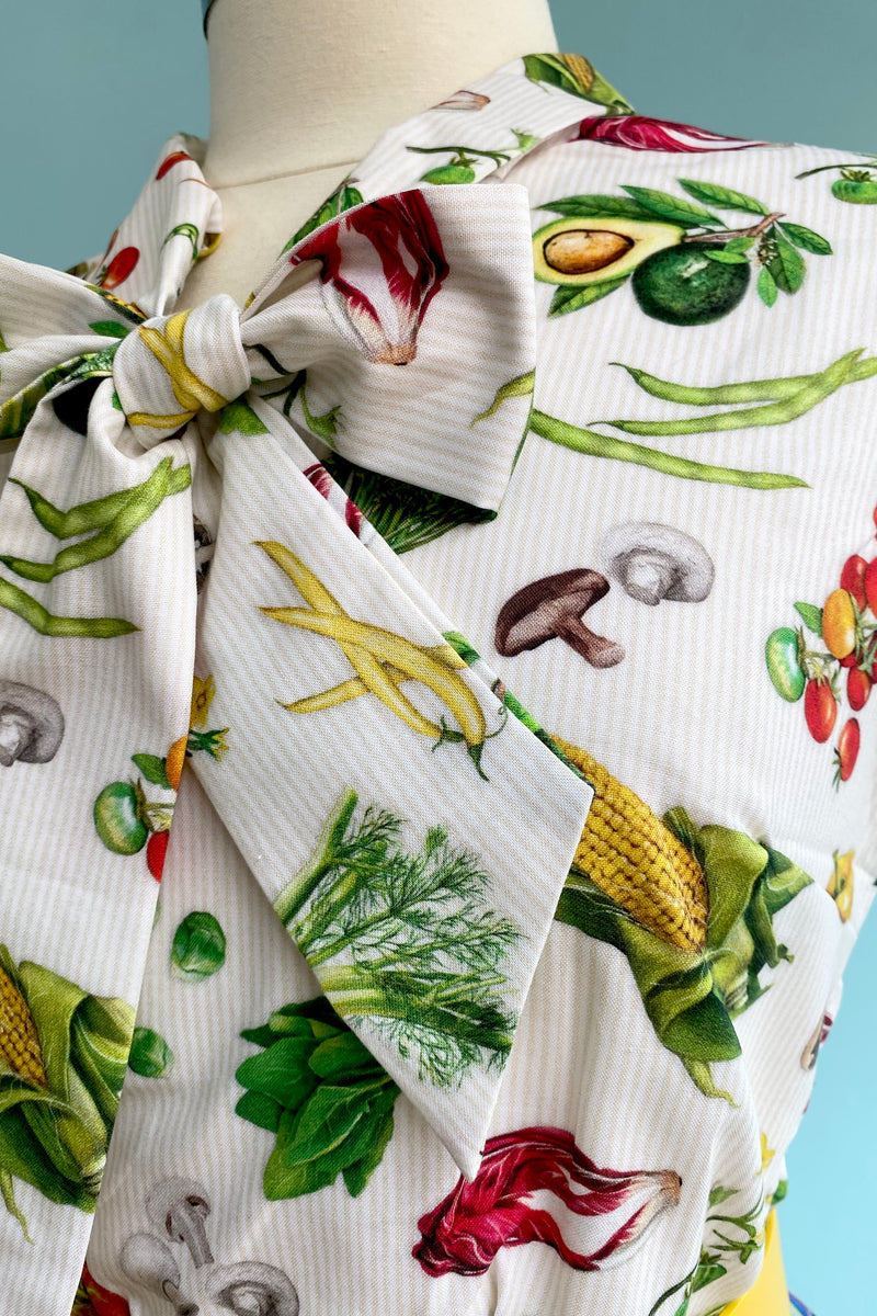 Vegetable Bow Top by Retrolicious