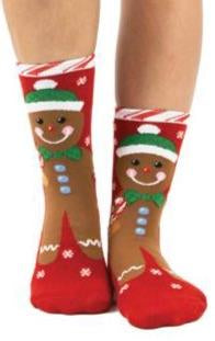 Gingerbread Slipper Socks by Foot Traffic