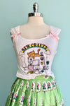 White Sewing Tank Top